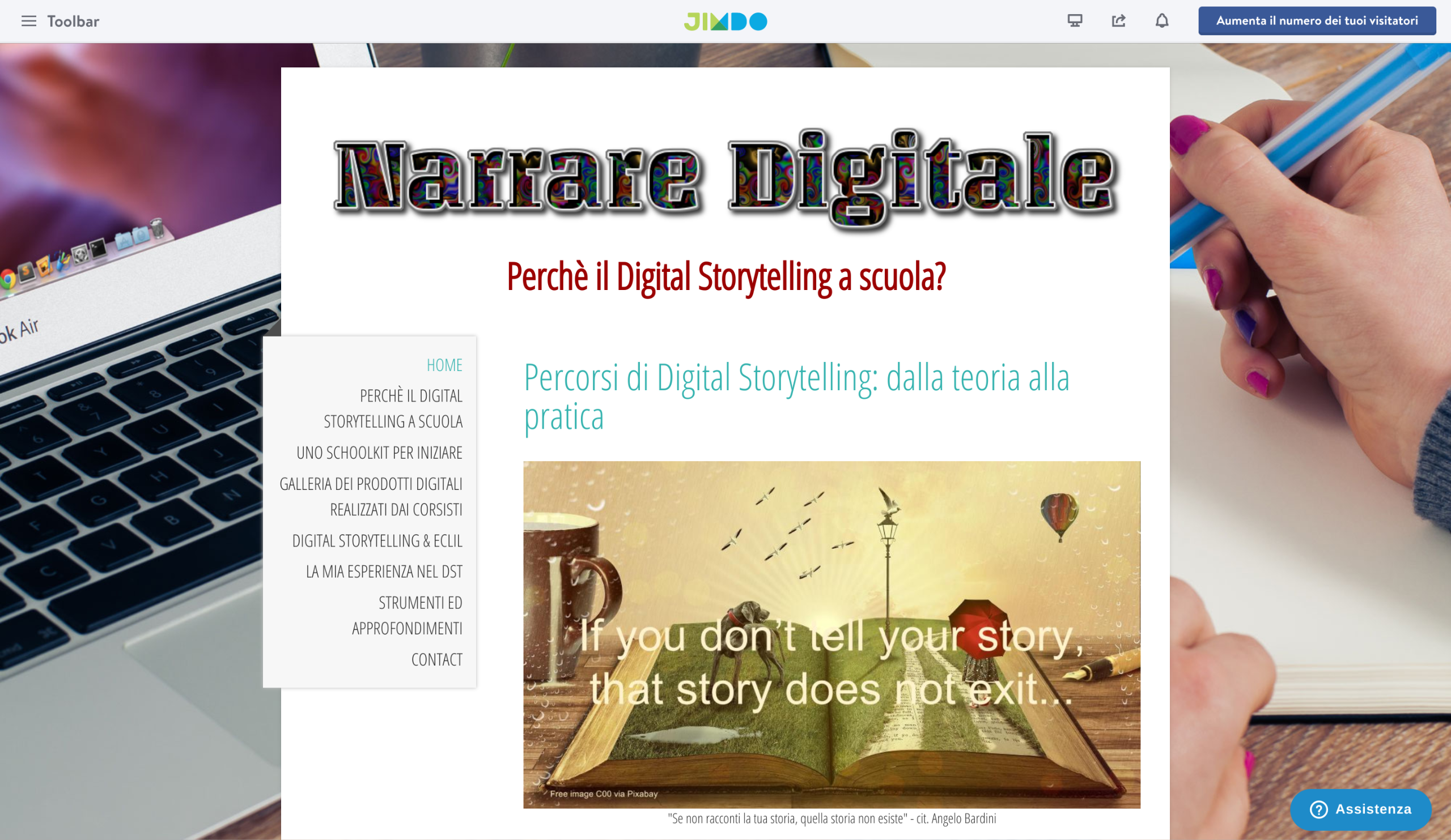 Percorsi di Digital Storytelling dalla teoria alla pratica La narrazione digitale pu³ ampliare gli scenari di apprendimento poiché consente ai ragazzi